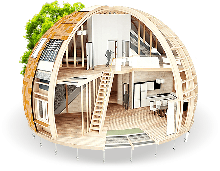 Skydome round homes