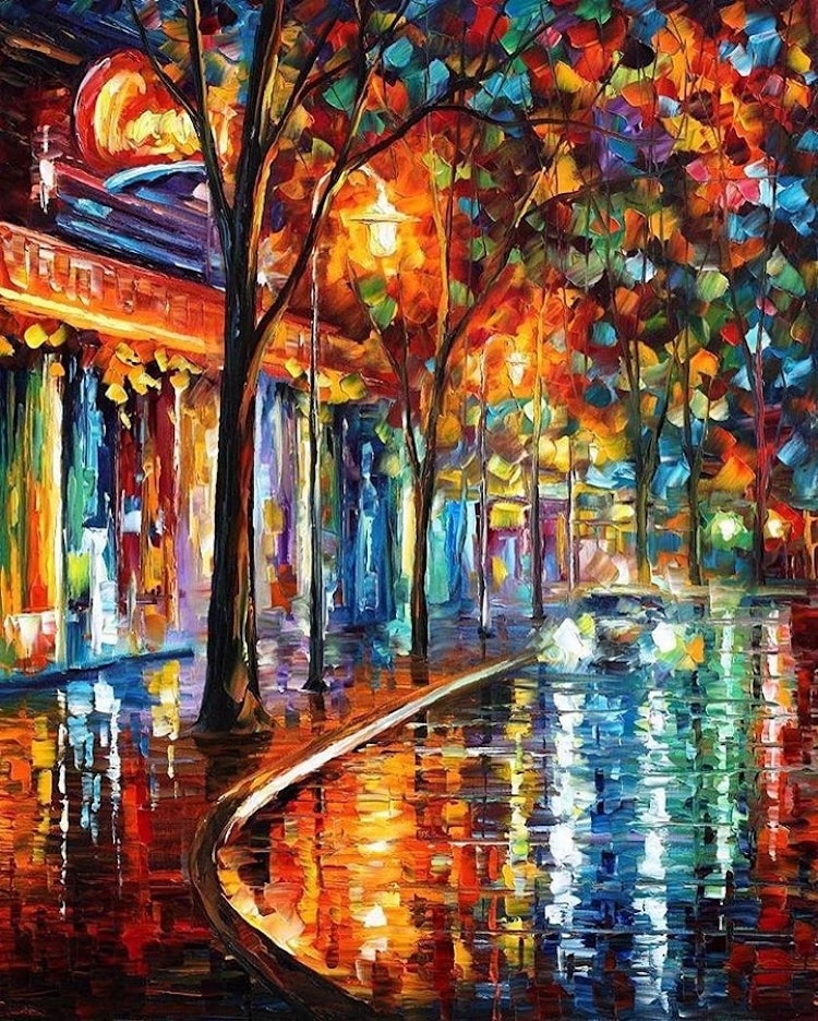 Leonid Afremov Paintings Impressionism