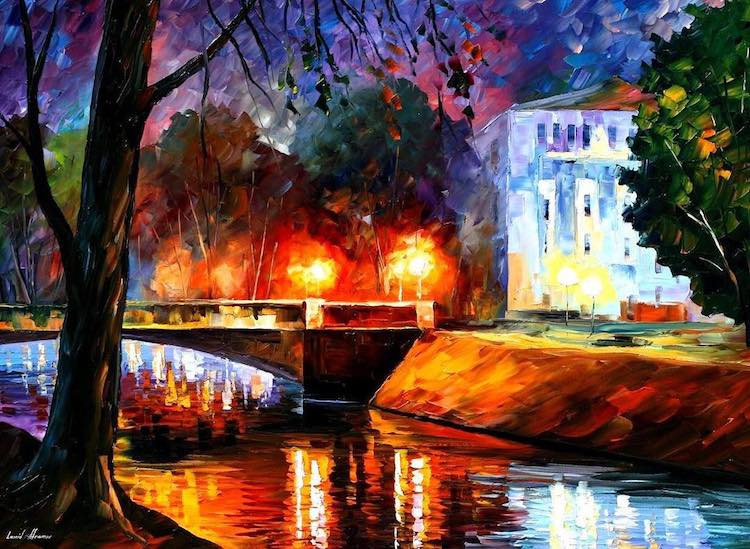 Leonid Afremov Paintings Impressionism