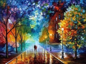 Leonid Afremov Paintings Reflect Romantic Memories