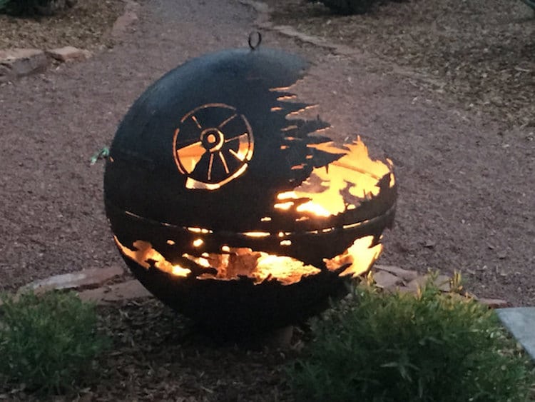 Death Star Fire Pit Outdoor Fire Pit Star Wars Fire Pit