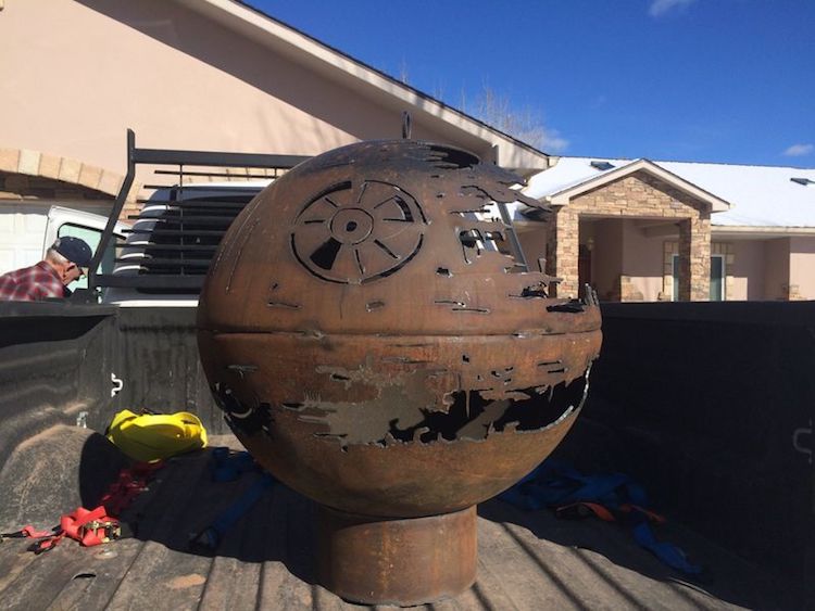 Death Star Fire Pit Outdoor Fire Pit Star Wars Fire Pit