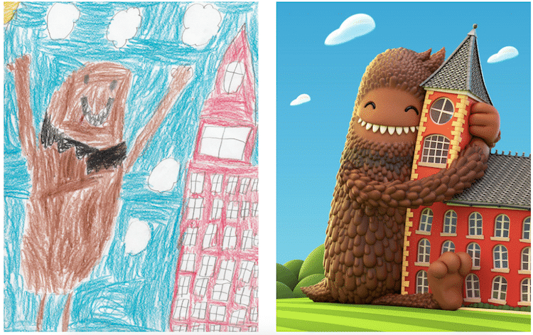 Artists Reimagine Children's Monster Drawings to Promote Creativity