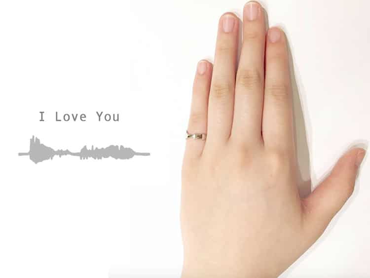 Encode Ring Voice Ring Custom Jewelry