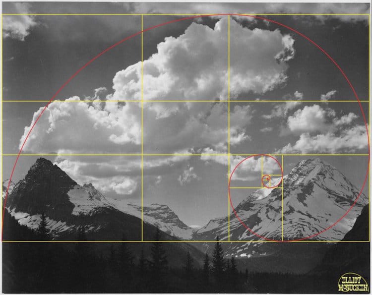 golden ratio golden spiral ansel adams elliot mcgucken