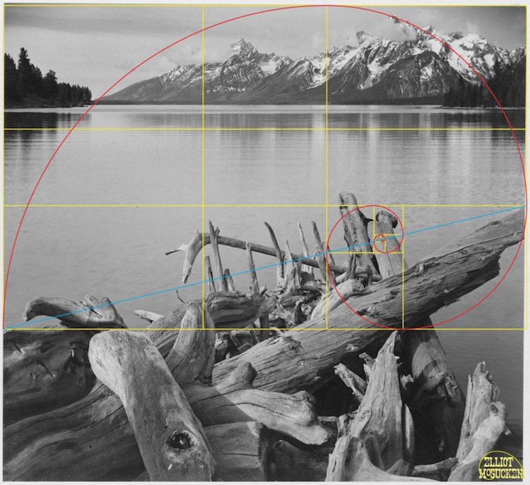 golden ratio golden spiral ansel adams elliot mcgucken