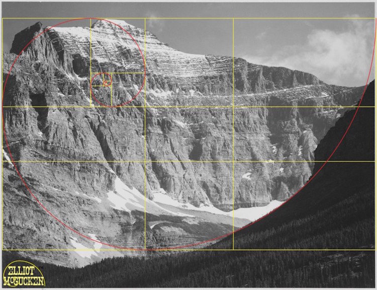 golden ratio golden spiral ansel adams elliot mcgucken