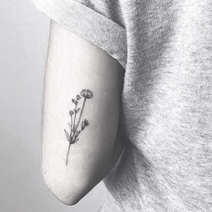 Floral Tattoos by Lindsay April Mimic Delicate Pencil Sketches