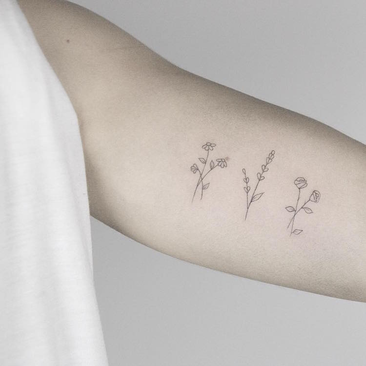 lindsay april floral tattoos