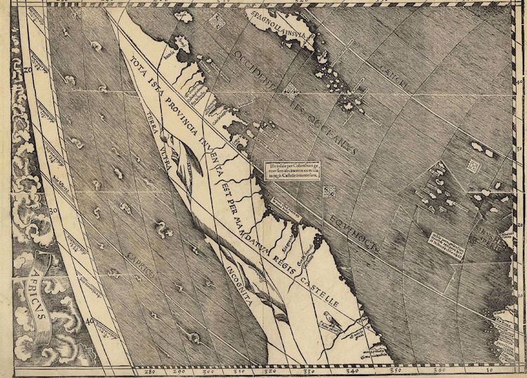 america waldseemuller map universalis cosmographia