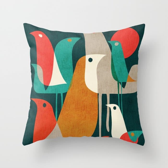 Animal Gifts Bird Throw Pillow