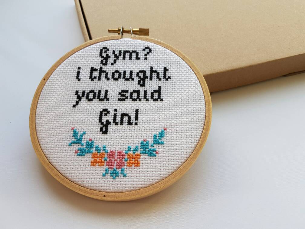 Put on your big girl panties and deal with it: funny cross-stitch pattern