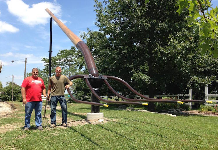 Giant Sculptures in Casey, Illinoise