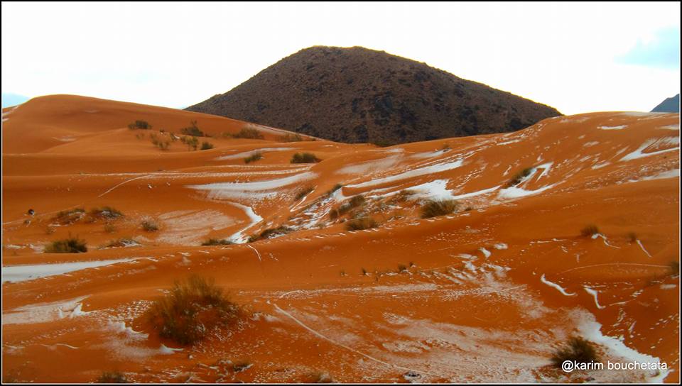 rare snow sahara desert karim bouchetata