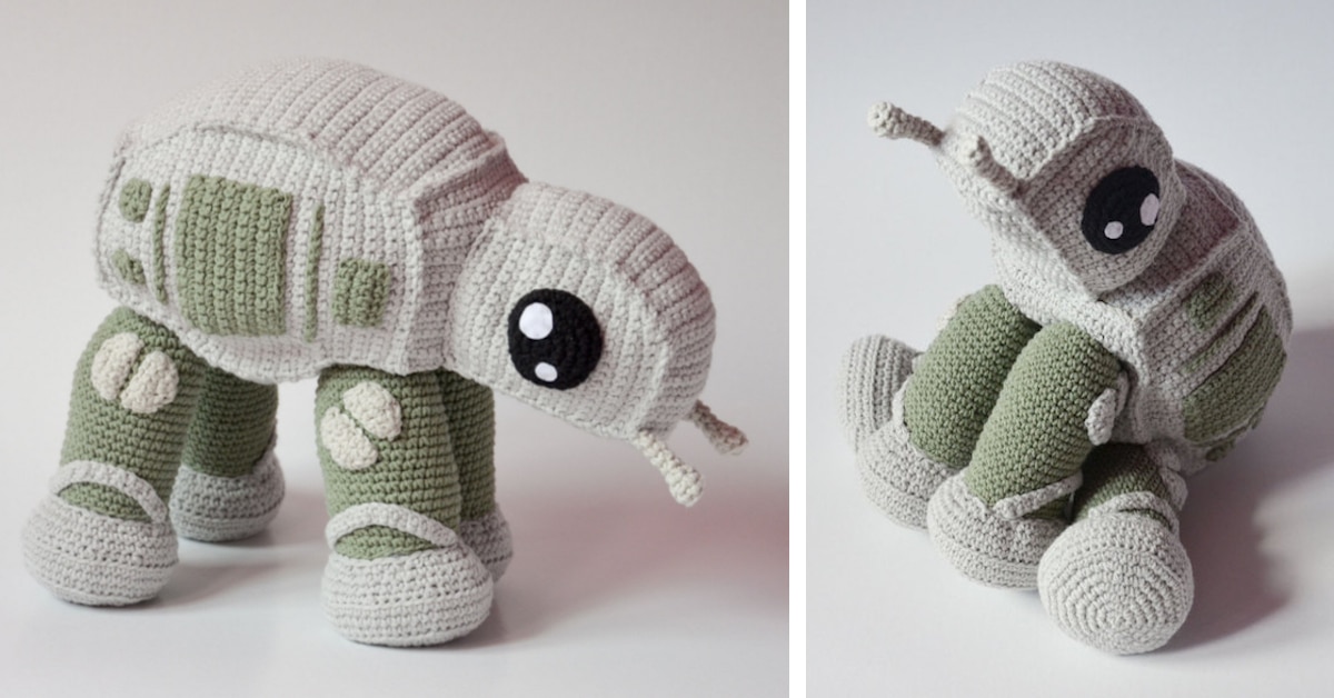 Star Wars example #33: Adorable AT-AT Walker Crochet Pattern Lets You Craft Your Own Star Wars Toy