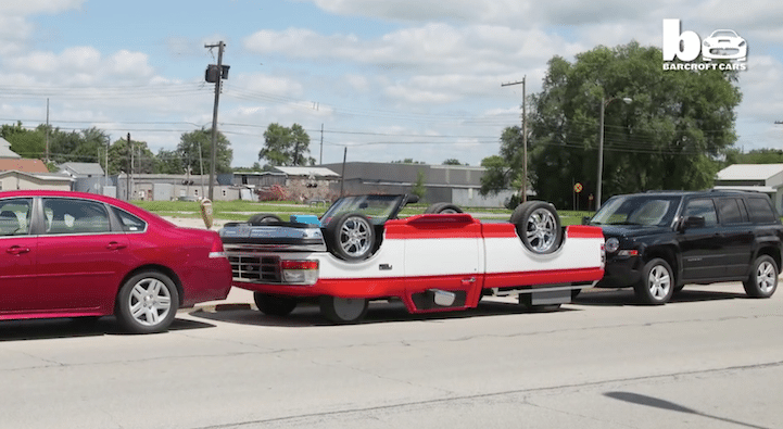 Incredible Topsy-Turvy Truck Looks Like It's Upside-Down