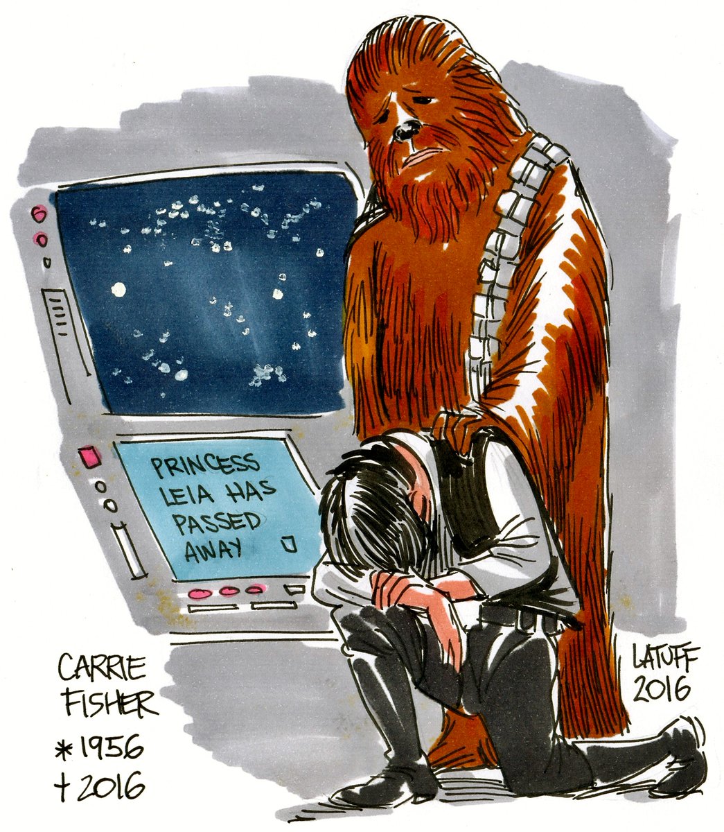 Carlos Latuff RIP Carrie Fisher