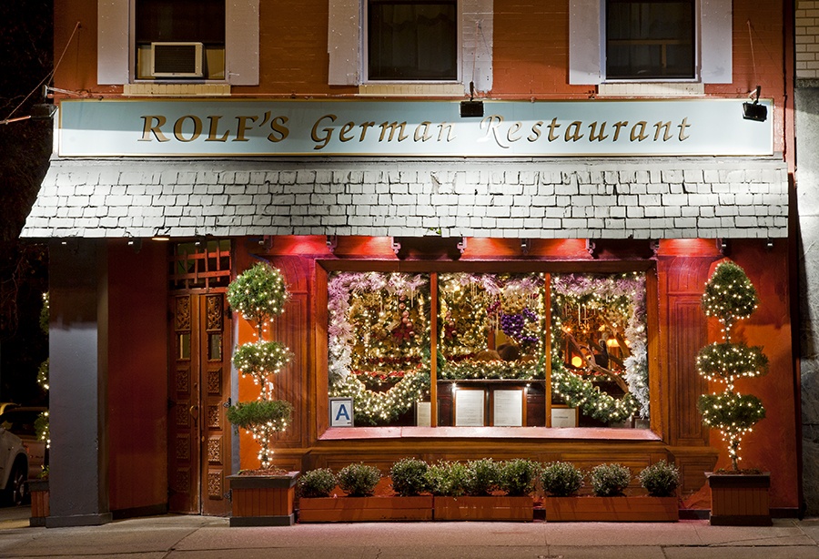 Rolf's German Restaurant Christmas decor Christmas decorations festive holiday