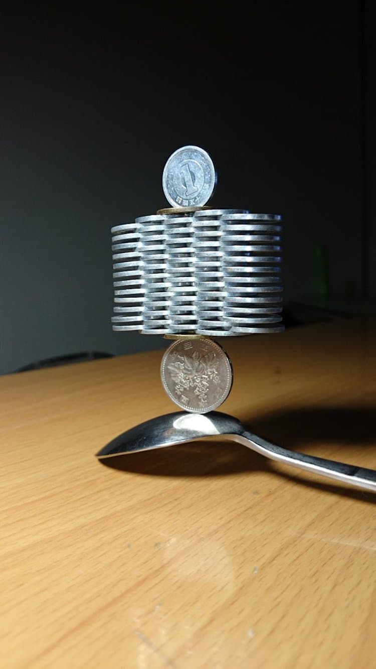 coin stacking by Tanu 