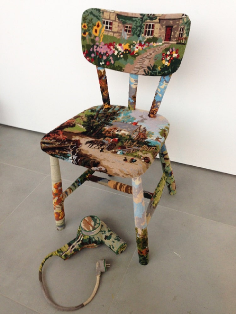 Ulla Stina Wikander cross stitch sculptures