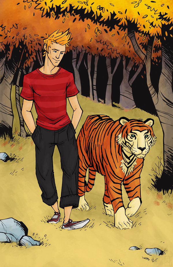 Older Calvin and Hobbes by ~mscorley