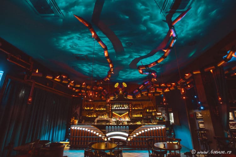 The Abyss Pub - Underwater Interior Steampunk Bar