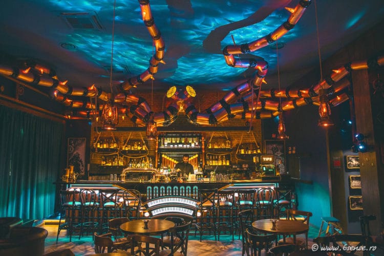 The Abyss Pub - Underwater Interior Steampunk Bar