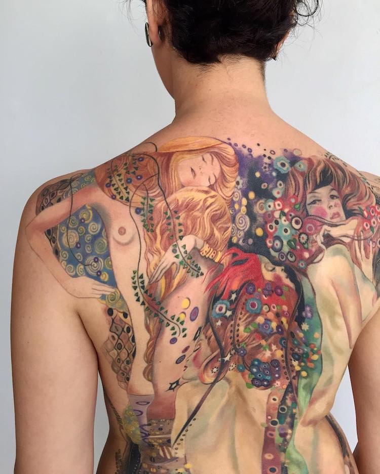 Modern tattoos inspired by art history