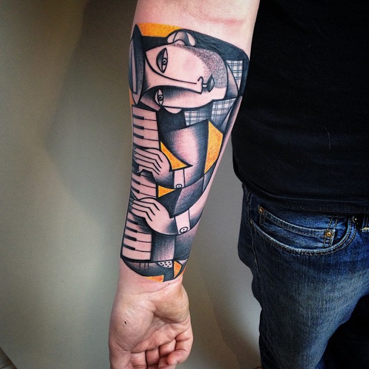 Modern tattoos inspired by art history