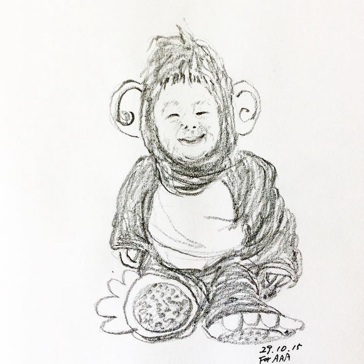 Korean Grandfather Chan Jae Lee Drawings for my Grandchildren Instagram Inspiring Stories