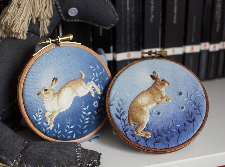 Beautiful Tiny Animals Embroidered By Chloe Giordano