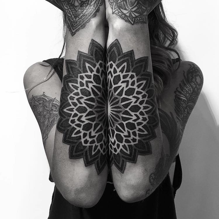 Geometric mandala tattoo Cut Out Stock Images  Pictures  Alamy