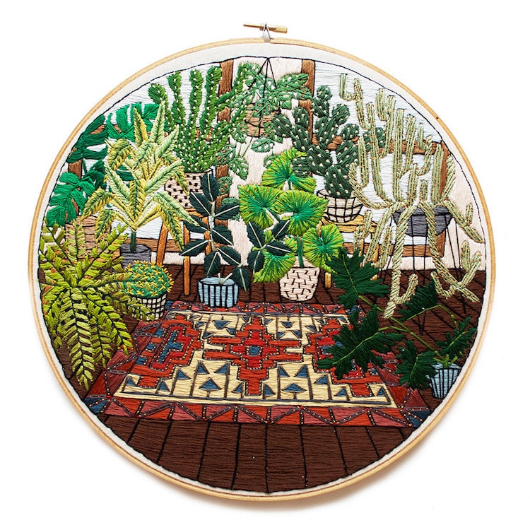 Bright sunny embroidery to melt away the winter blues. Includes spring flowers and animals.