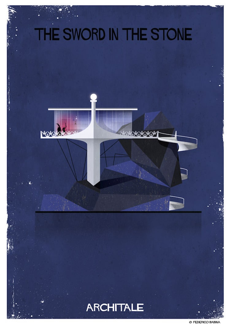 Federico Babina Paints Fairy Tale Architecture