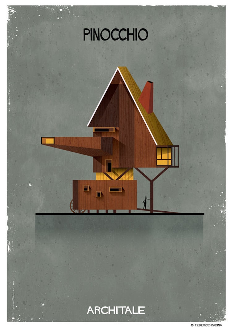 Federico Babina Paints Fairy Tale Architecture