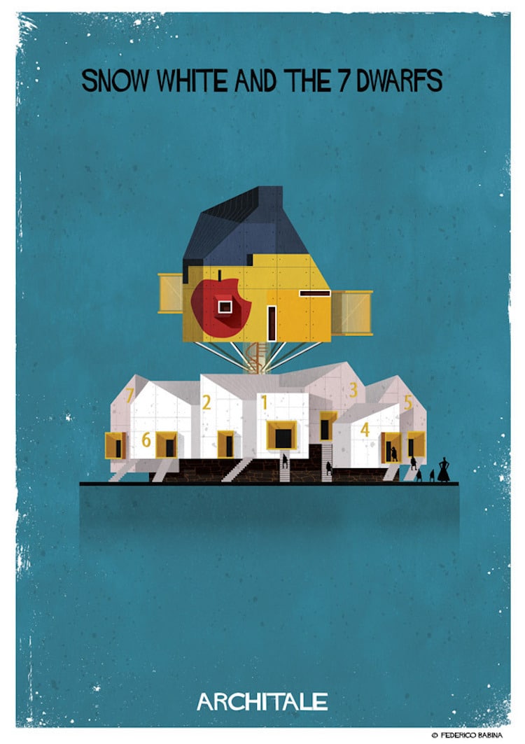 Federico Babina Paints Fairy Tale Architecture