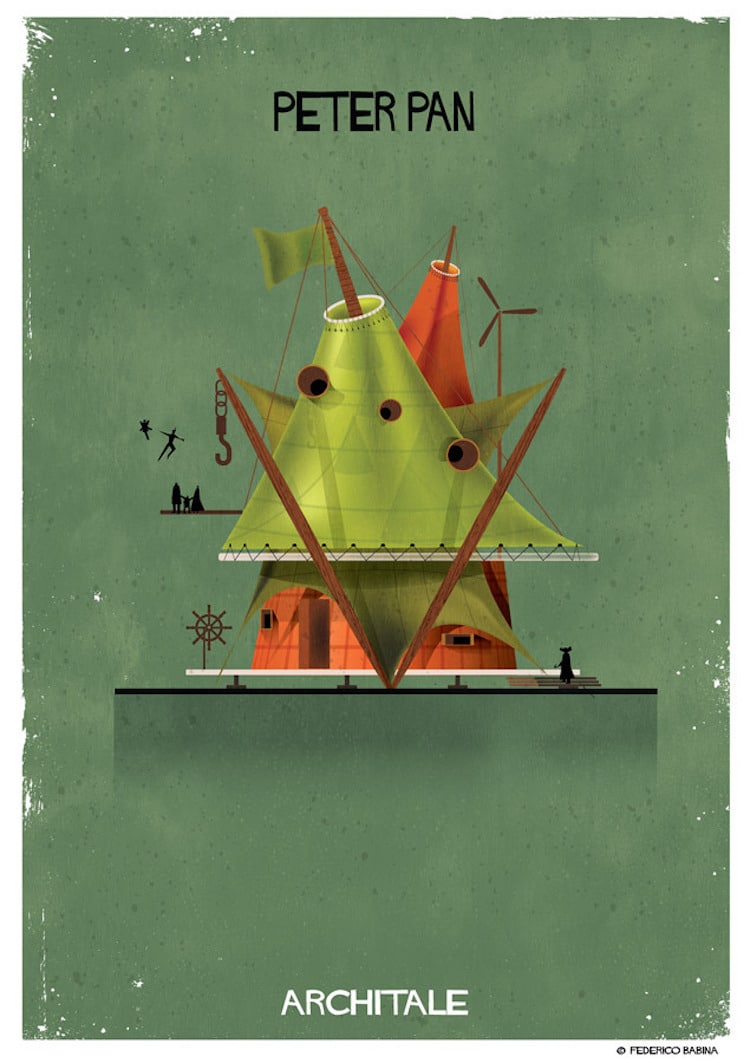 Federico Babina Paints Fairy Tale Architecture