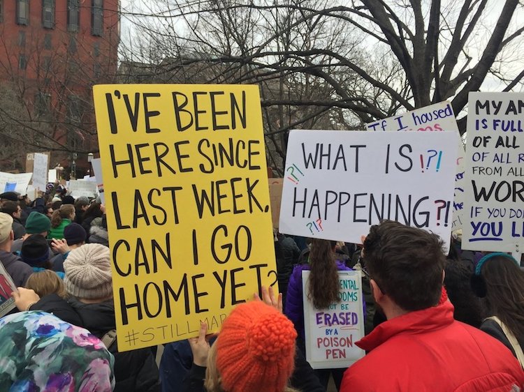 Inspiring Immigration Ban Protest Signs from Across the U.S.