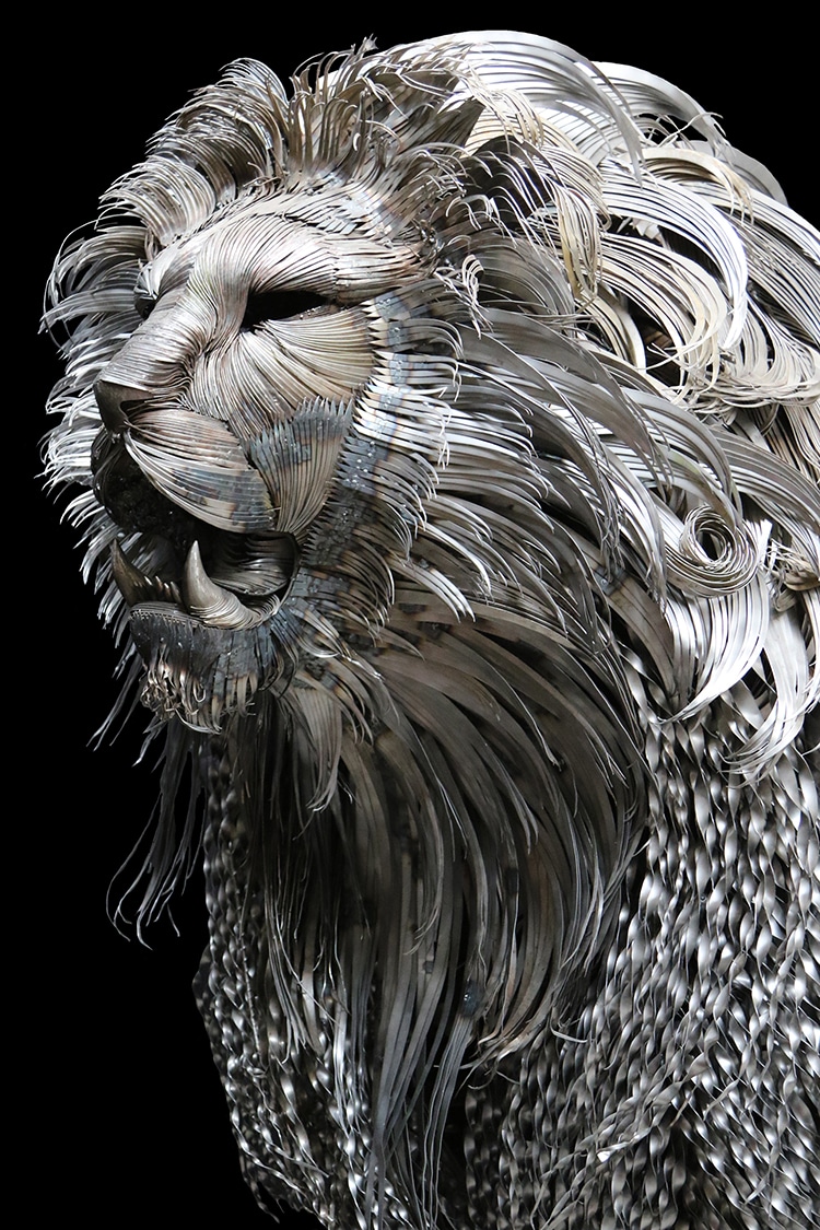 Metal Lion Sculpture by Selcuk Yilmaz