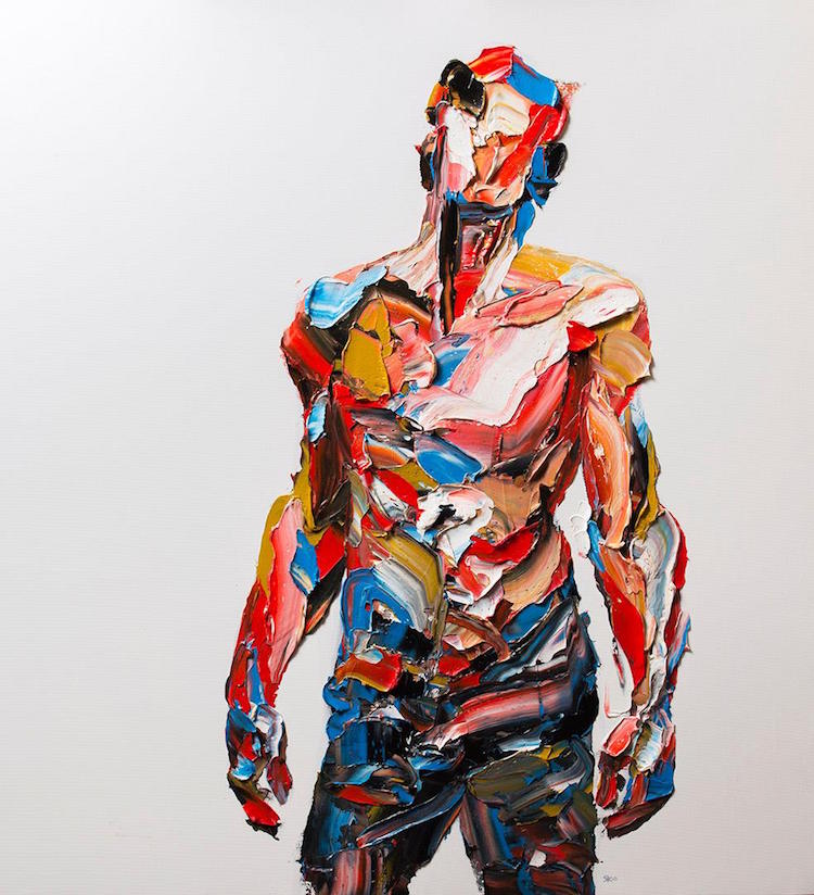 Artist Masterfully Maneuvers Paint into Stunning Palette Knife Portraits
