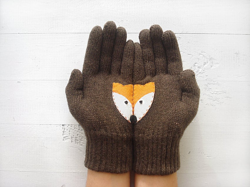 Cute Gloves Reveal Unexpected Images When Placed Together