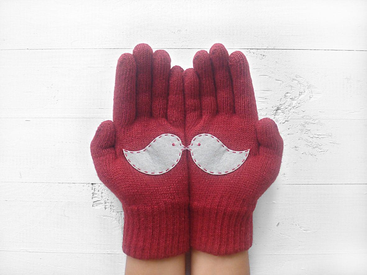 Cute Gloves Reveal Unexpected Images When Placed Together