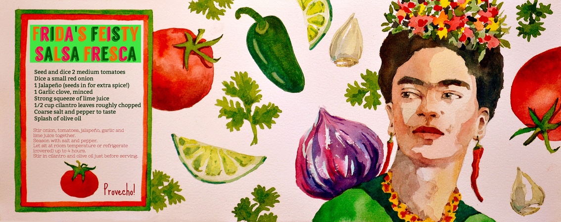 Collection of Illustrated Recipes from Artists Around the World 