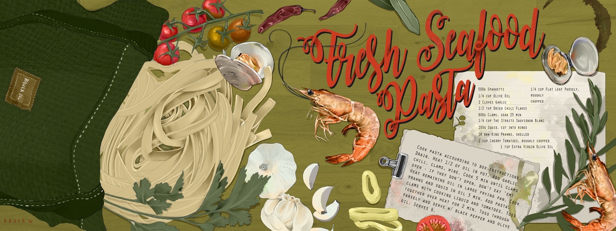 Collection of Illustrated Recipes from Artists Around the World 