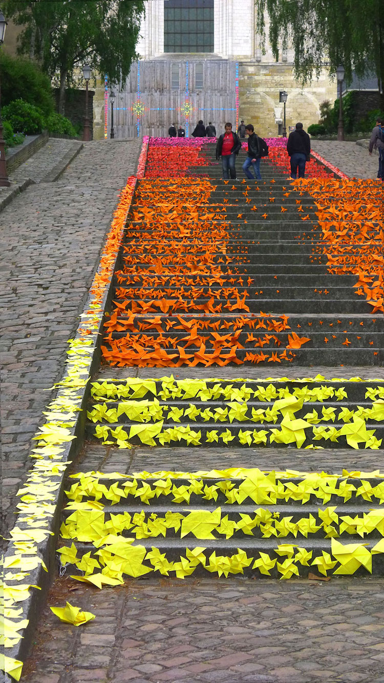 colorful stair art