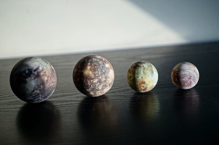 3D printed planetary models