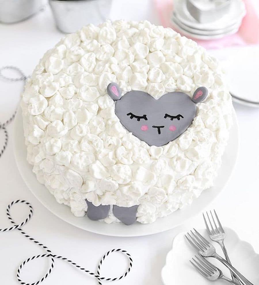 Lamb shaped cake