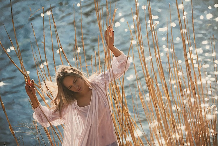 yigal ozeri photorealistic painting