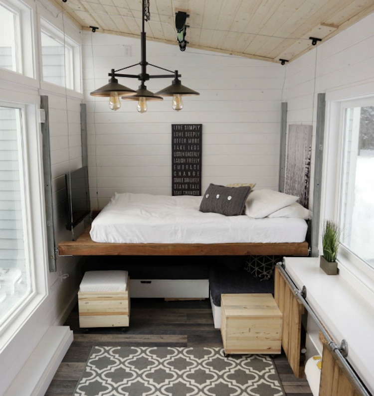 Tiny house store couch bed