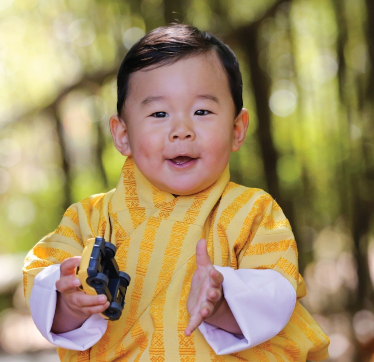 baby prince of bhutan first birthday Jigme cute photo